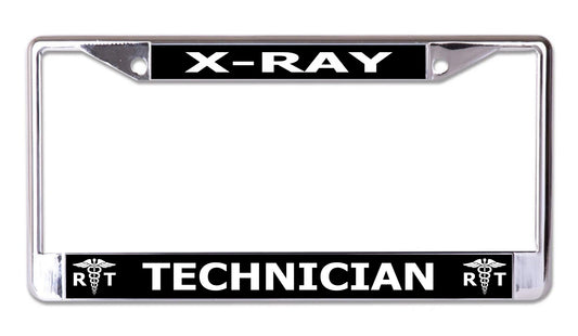 X-ray Technician Chrome License Plate Frame