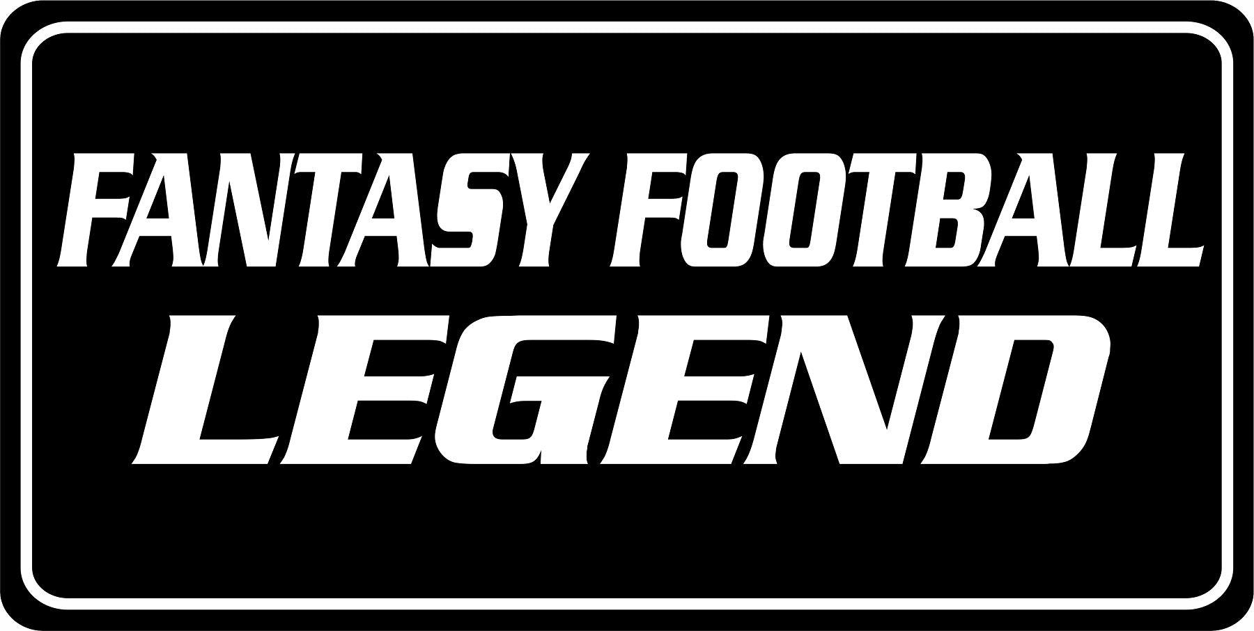 Fantasy Football Legend Photo License Plate