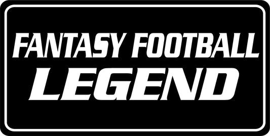 Fantasy Football Legend Photo License Plate