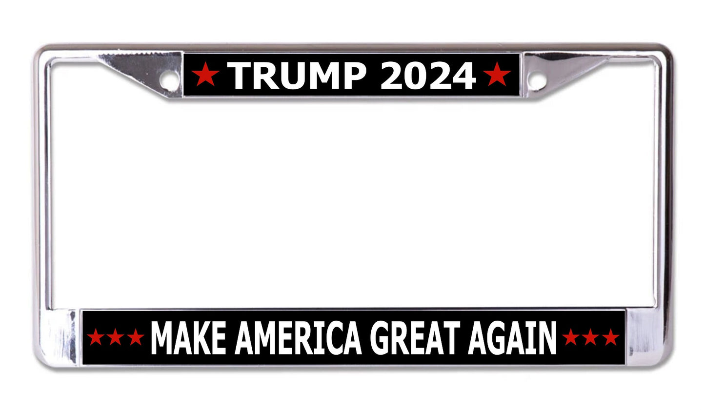 Trump 2024 #2 Chrome License Plate Frame