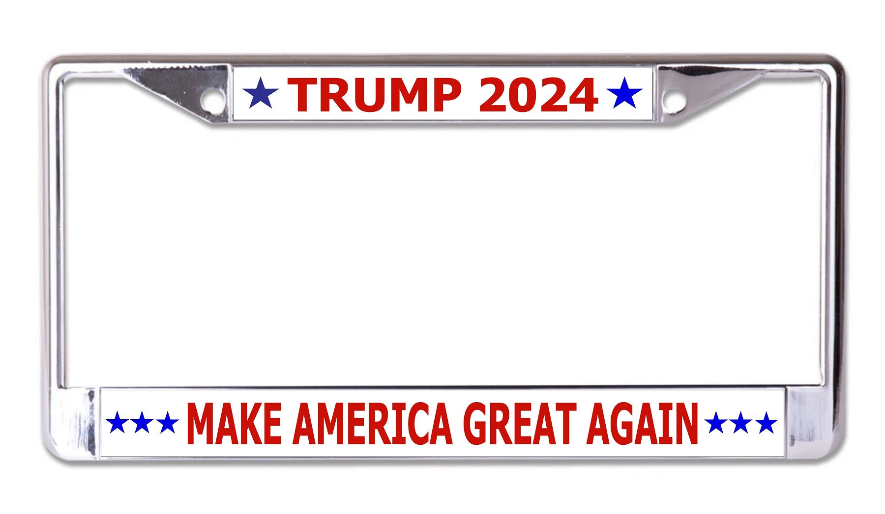 Trump 2024 #3 Chrome License Plate Frame