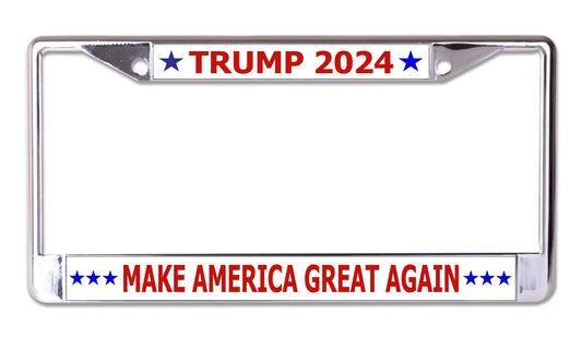 Trump 2024 #3 Chrome License Plate Frame