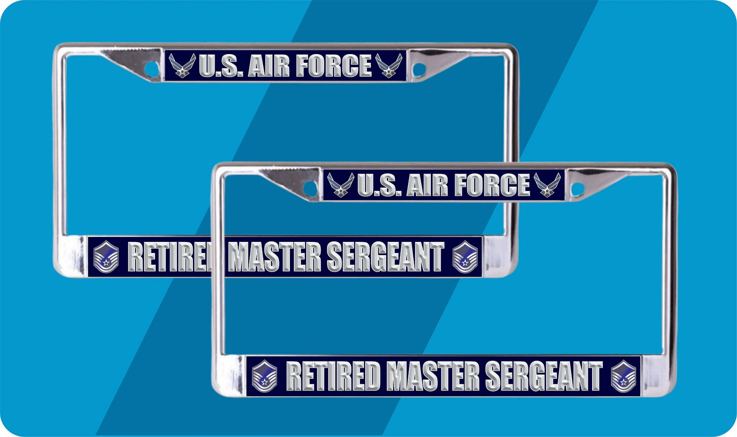 U.S. Air Force Retired Master Sergeant Frame 2 Pack