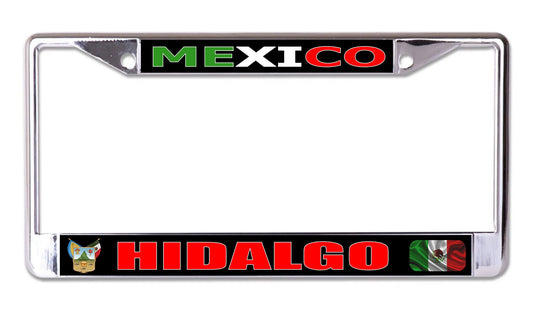 Mexico Hidalgo Chrome License Plate Frame