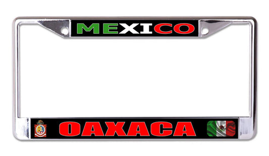 Mexico Oaxaca Chrome License Plate Frame