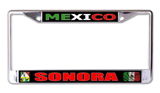 Mexico Sonora Chrome License Plate Frame