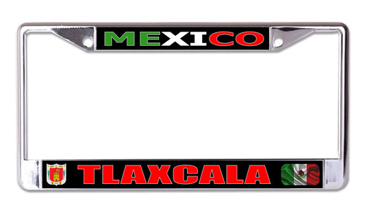 Mexico Tlaxcala Chrome License Plate Frame