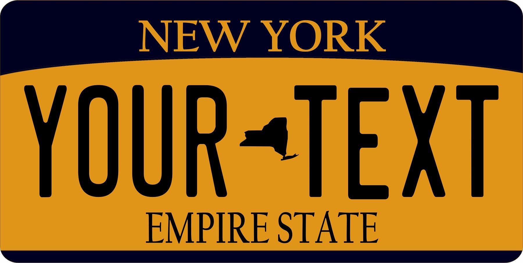 New York State Look A Like Custom Photo License Plate