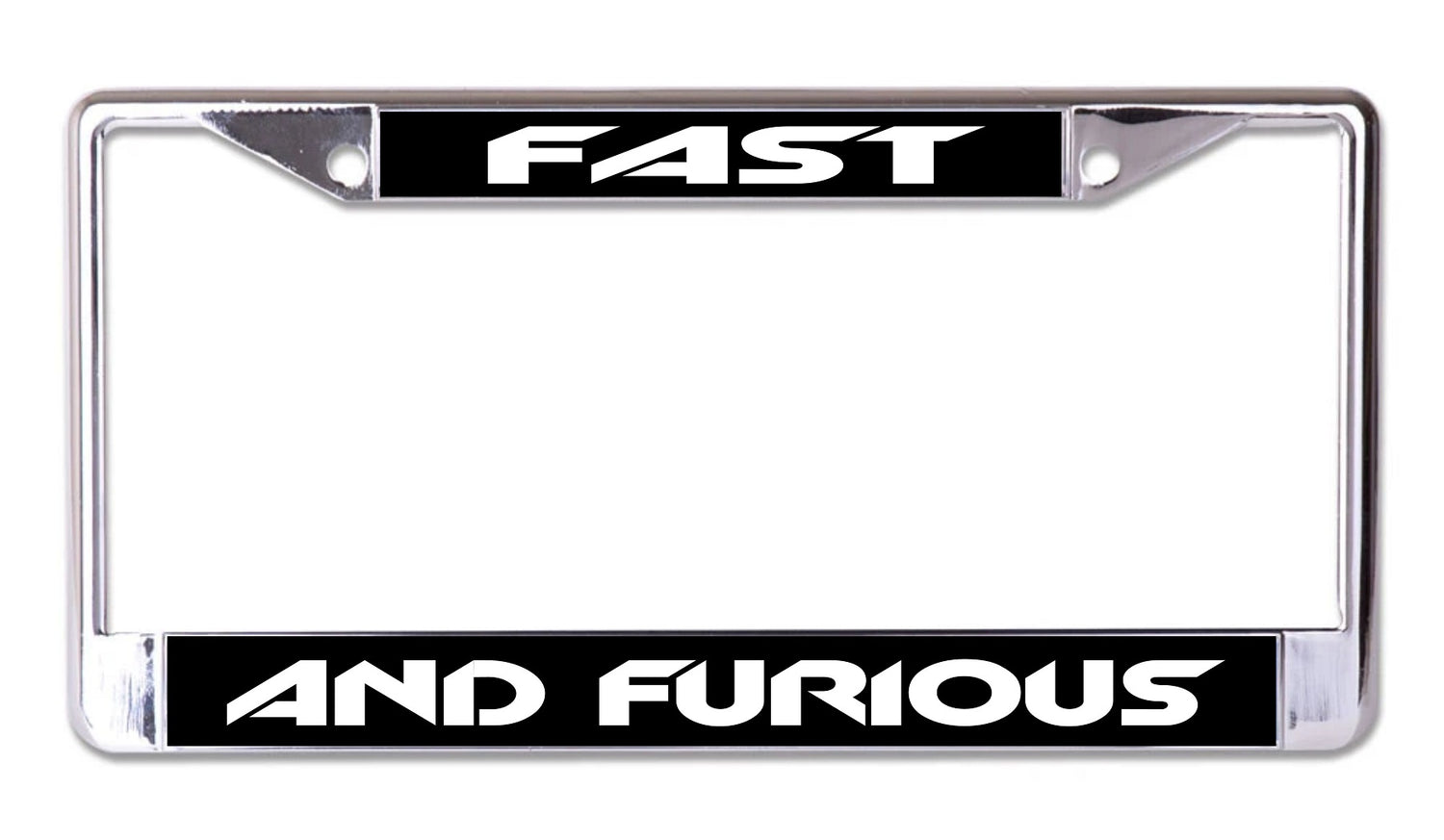 Fast And Furious Chrome License Plate Frame