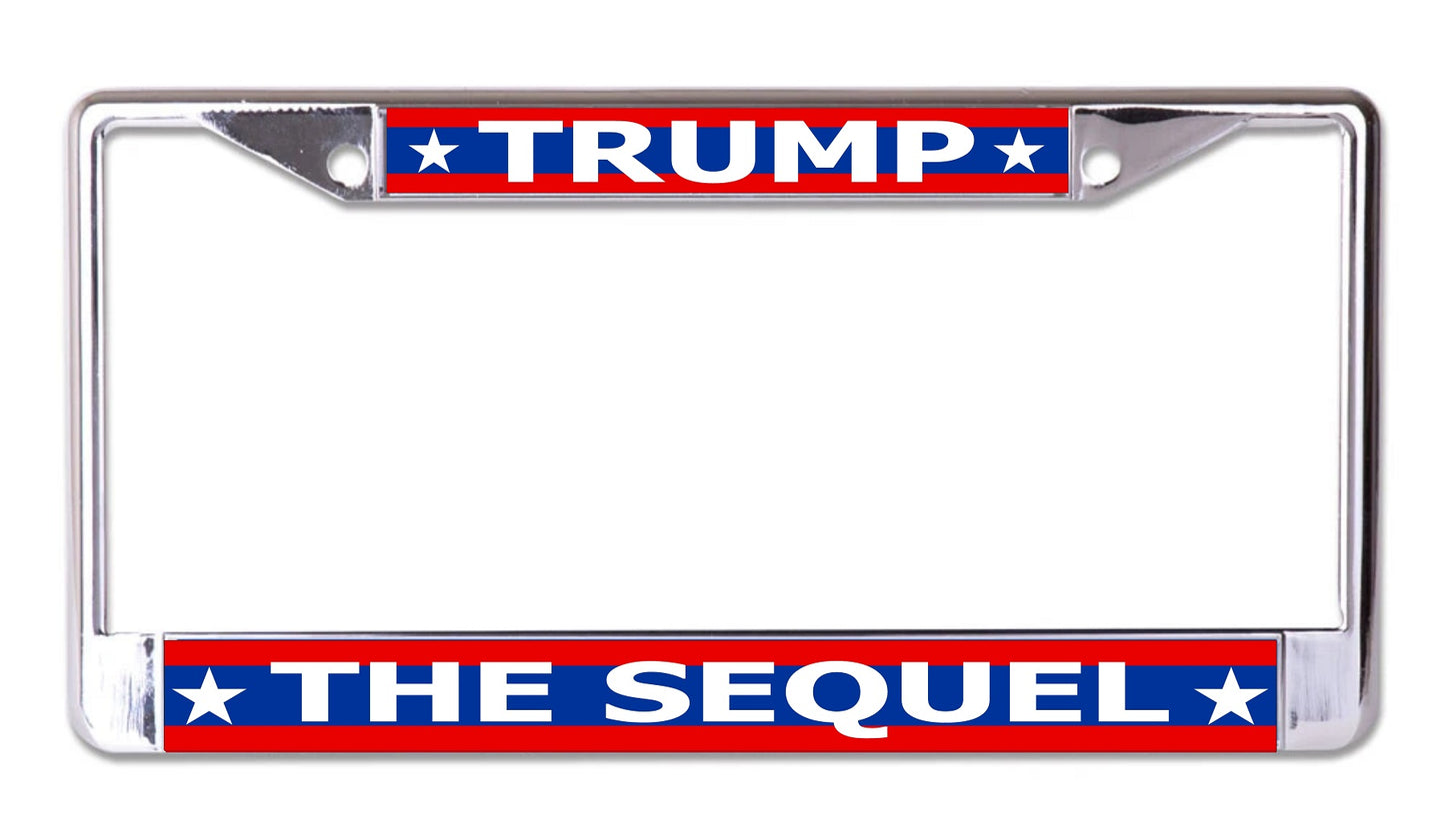 Trump The Sequel Chrome License Plate Frame