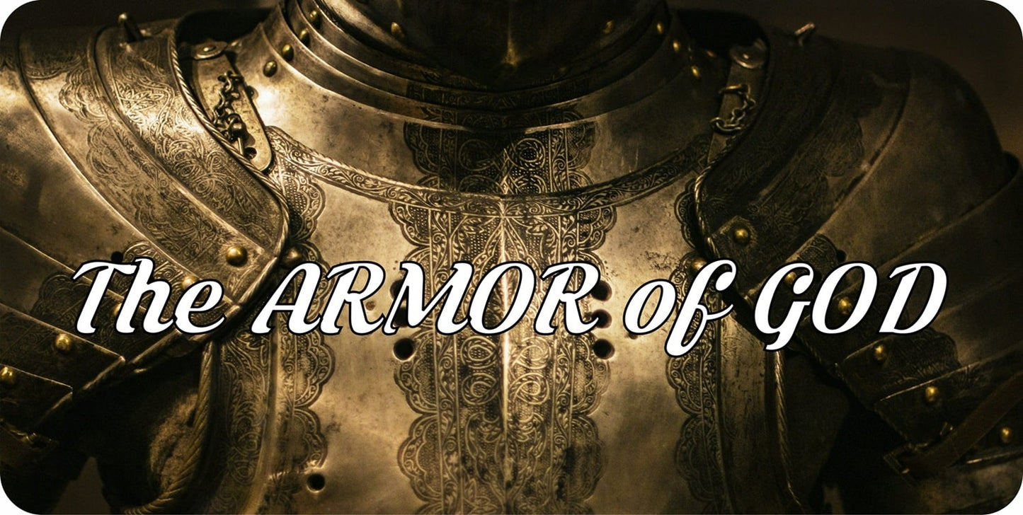 The Armor Of God Metal License Plate