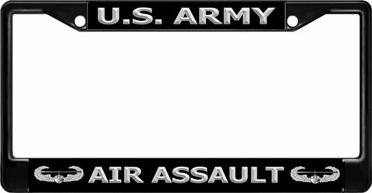 U.S. Army Air Assault Black License Plate Frame