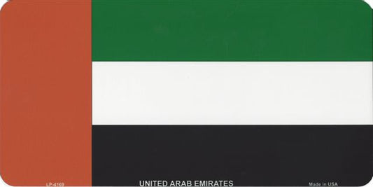 United Arab Emirates Flag Photo License Plate