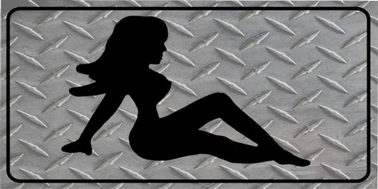 Mudflap Girl Photo License Plate