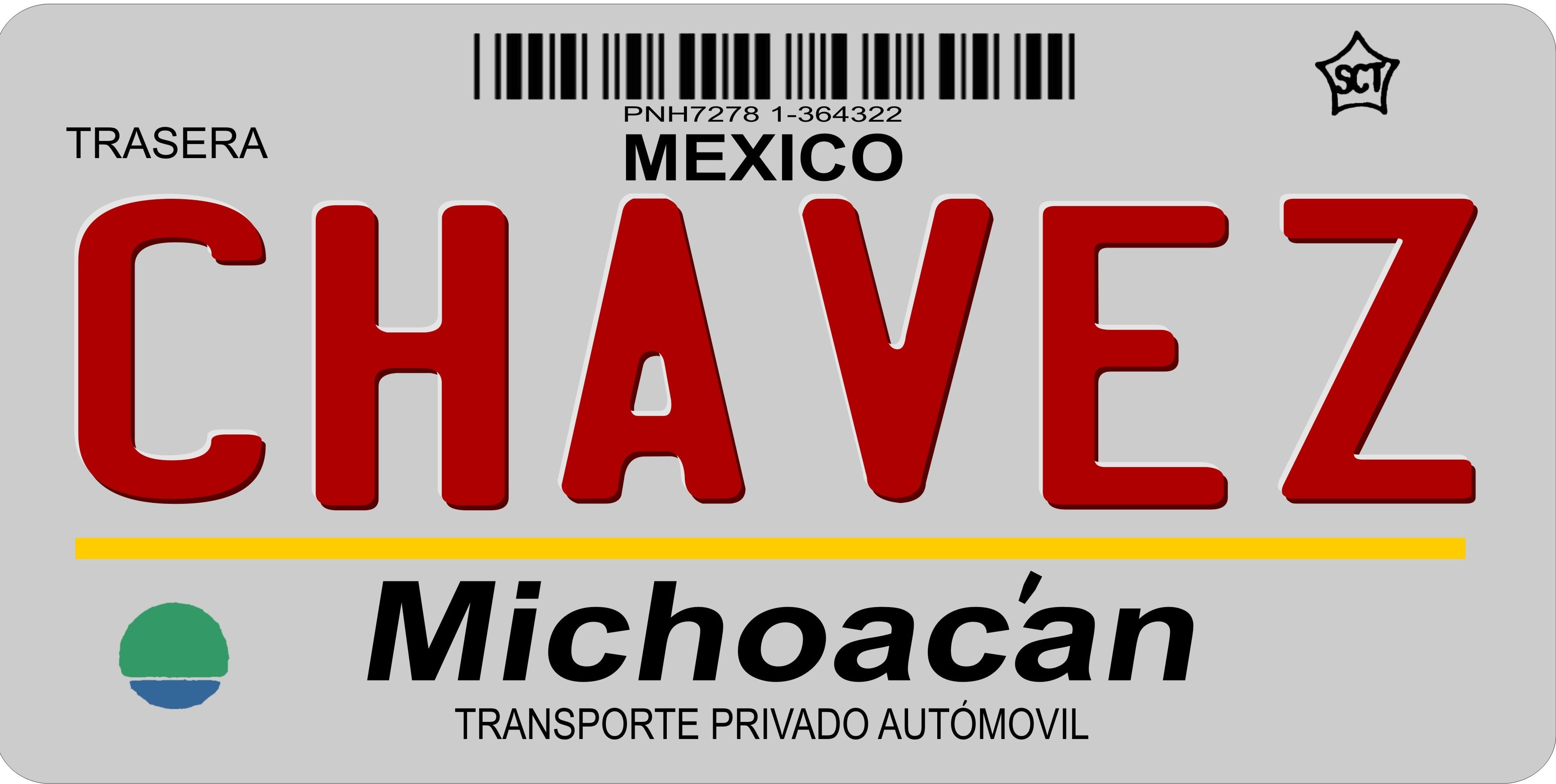 Mexico Michoacan Photo License Plate – Auto License Plates Frames