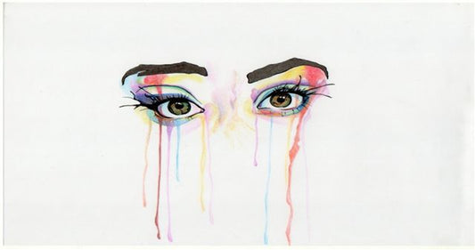 Colored Tears Photo License Plate