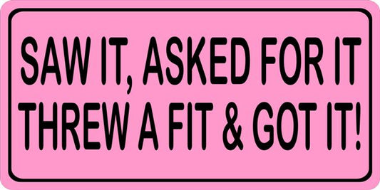 Saw It, Asked For It ... Photo License Plate