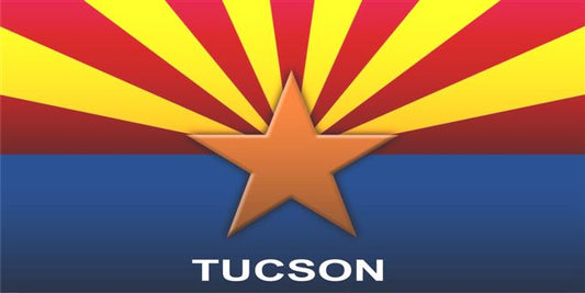 Arizona State Flag Tucson Photo License Plate