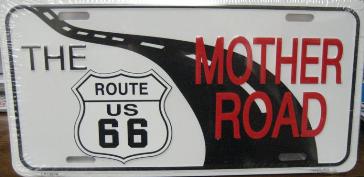 Route 66 - The Mother Road License Plate