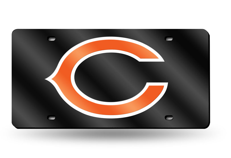 Chicago Bears Blue Laser License Plate