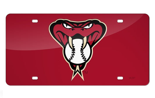 Arizona Diamondbacks Red Laser License Plate