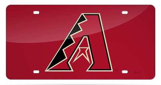 Arizona Diamondbacks Red Laser License Plate