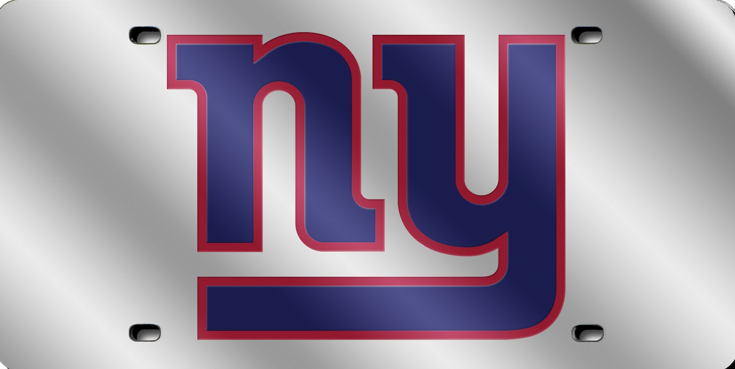 New York Giants Laser License Plate