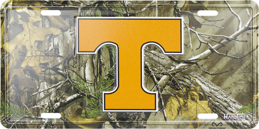 Tennessee Volunteers Woodland Embossed Metal License Plate