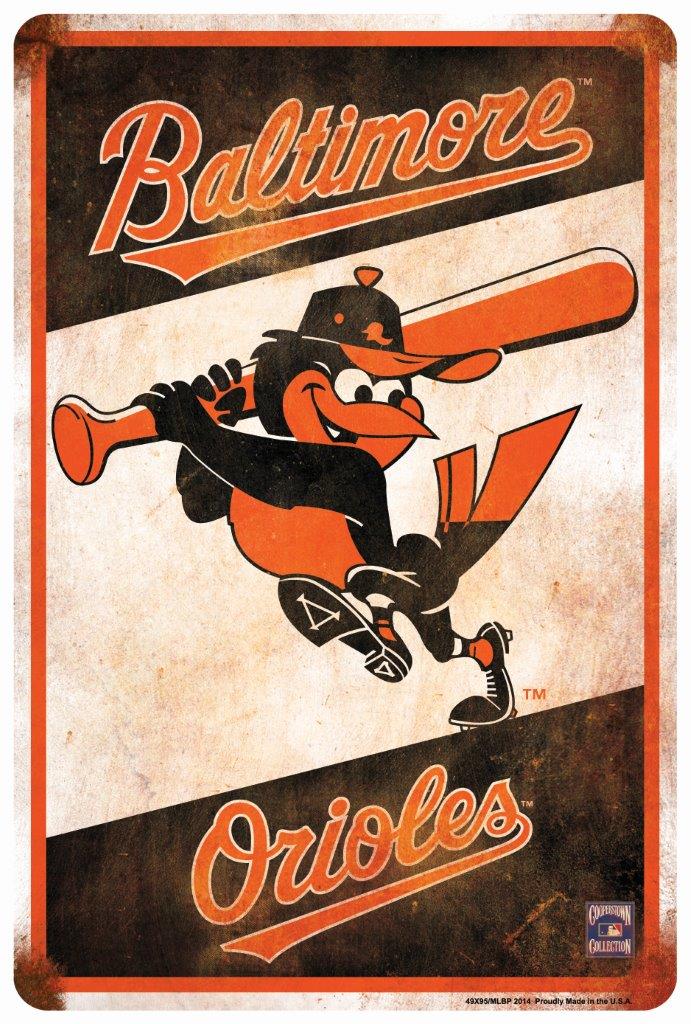 Baltimore Orioles Retro Parking Sign