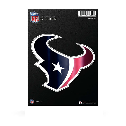 Houston Texans Die Cut Metallic Sticker