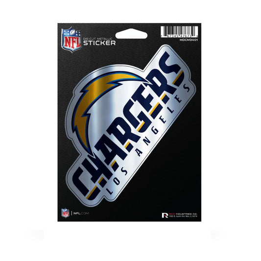 Los Angeles Chargers Die Cut Metallic Sticker