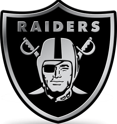 Oakland Raiders Chrome Auto Emblem