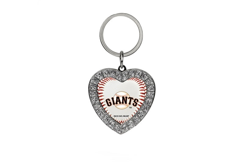 San Francisco Giants Bling Rhinestone Heart Key Chain