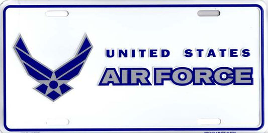 U.S. Air Force Metal License Plate