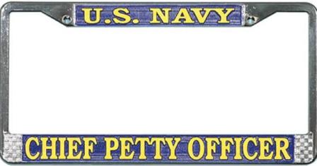 U.S. Navy Chief Petty Officer License Plate Frame