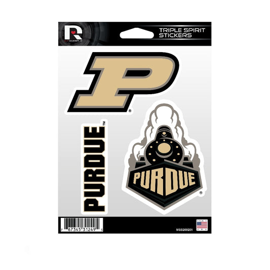 Purdue Boilermakers Triple Spirit Stickers