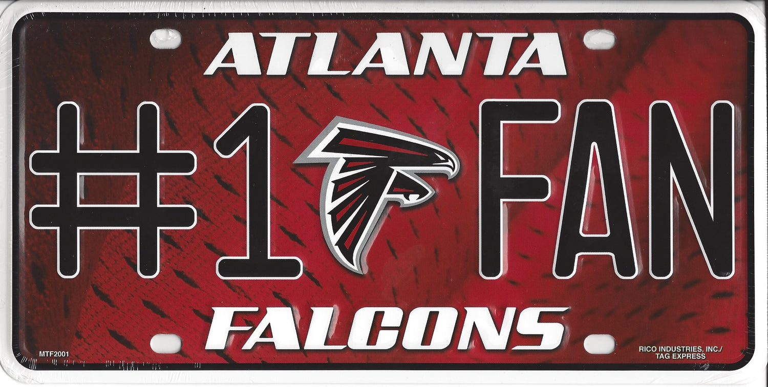 Atlanta Falcons #1 Fan License Plate