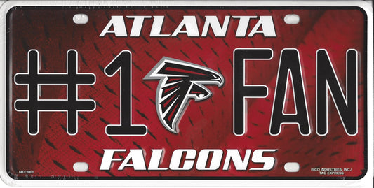 Atlanta Falcons #1 Fan License Plate