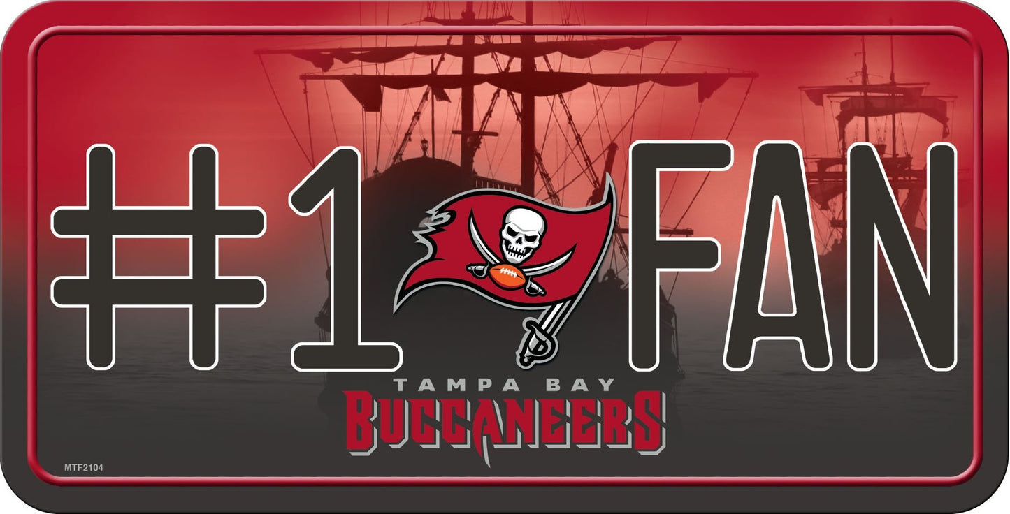 Tampa Bay Buccaneers #1 Fan License Plate