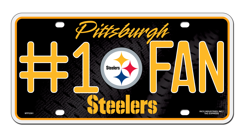 Pittsburgh Steelers #1 Fan License Plate