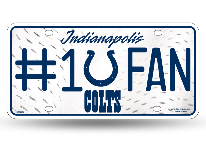 Indianapolis Colts #1 Fan License Plate