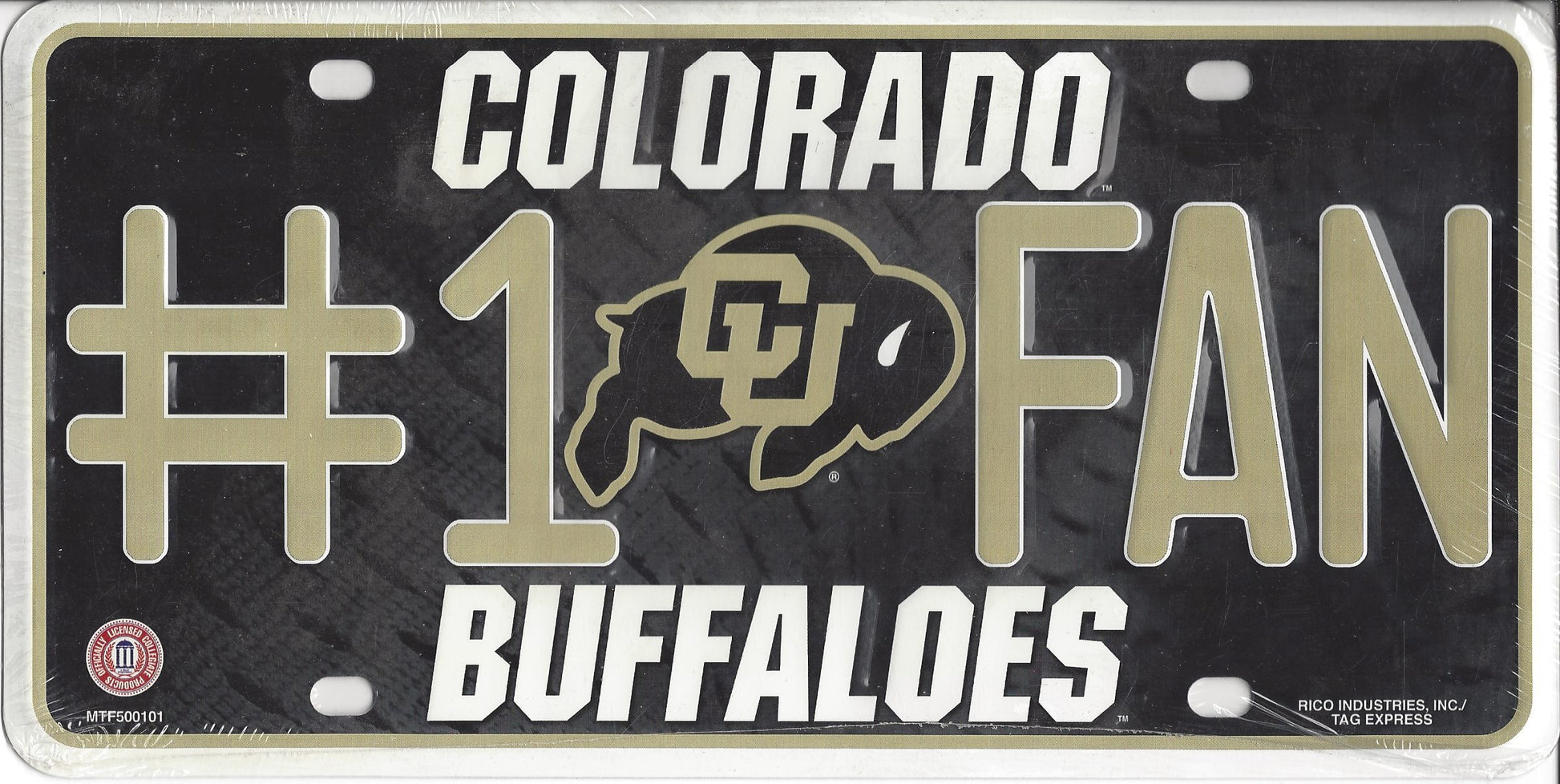 Colorado Buffaloes Metal License Plate