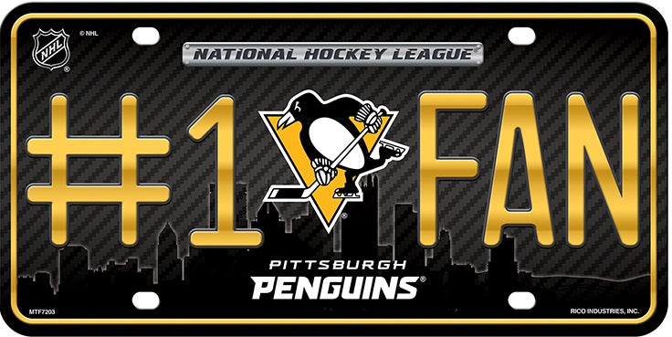 Pittsburgh Penguins #1 Fan License Plate