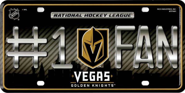 Las Vegas Golden Knights #1 Fan Metal License Plate