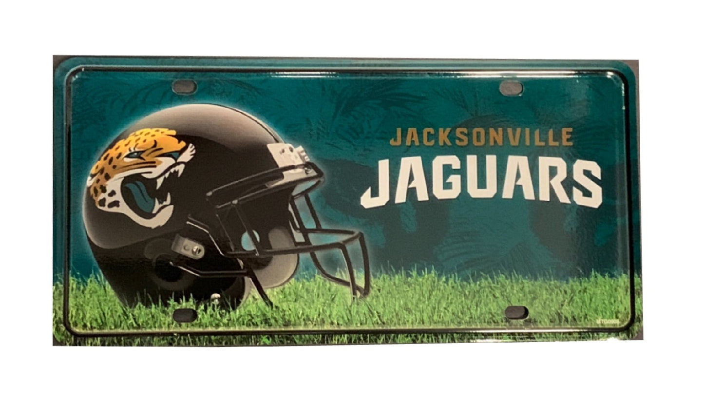 Jacksonville Jaguars Metal License Plate