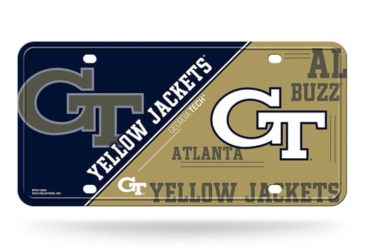 Georgia Tech Yellow Jackets Metal License Plate