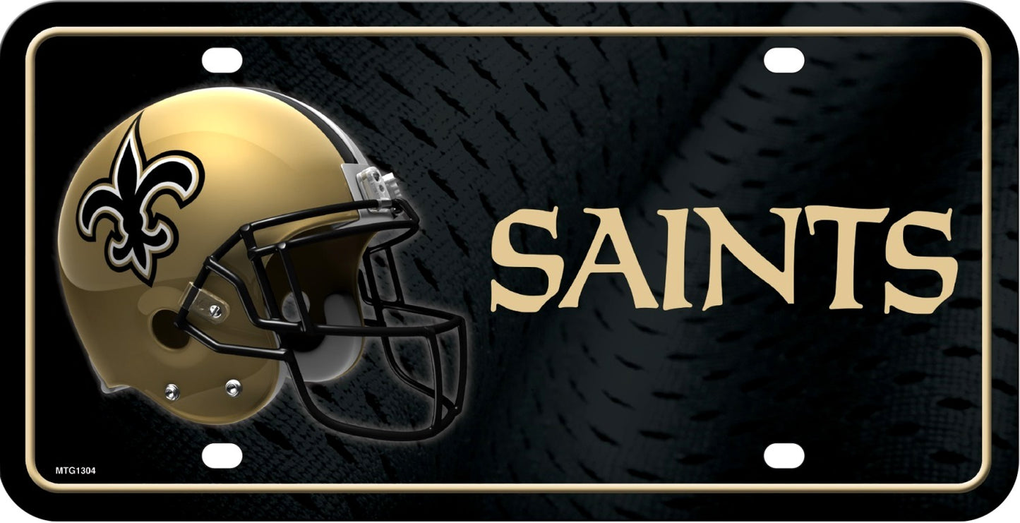 New Orleans Saints Metal license Plate