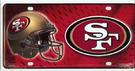 San Francisco 49'ers Metal License Plate