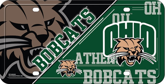 Ohio University Bobcats Metal License Plate