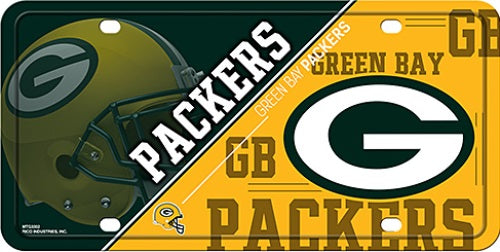 Green Bay Packers Metal License Plate